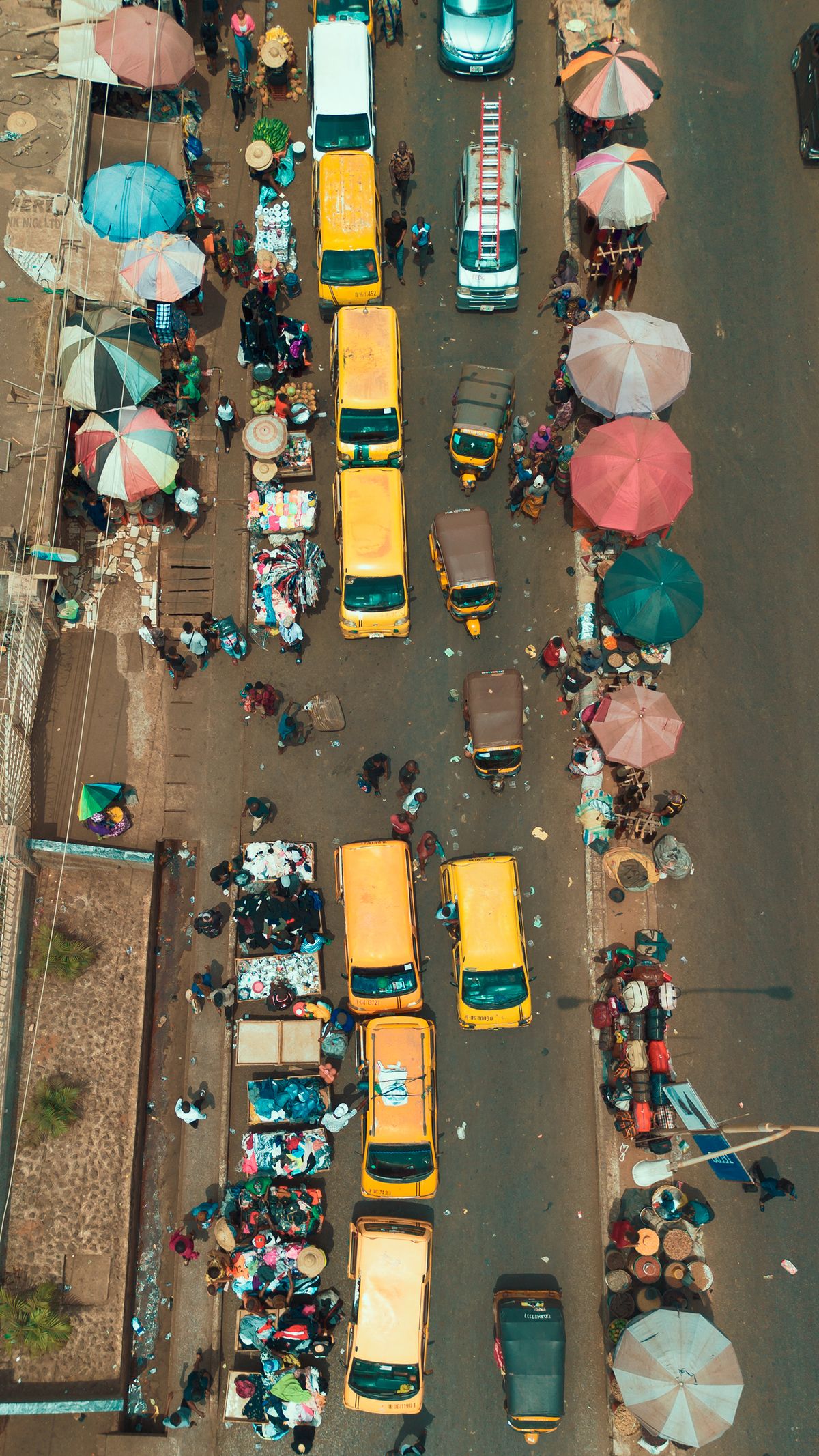 Market street in Enugu