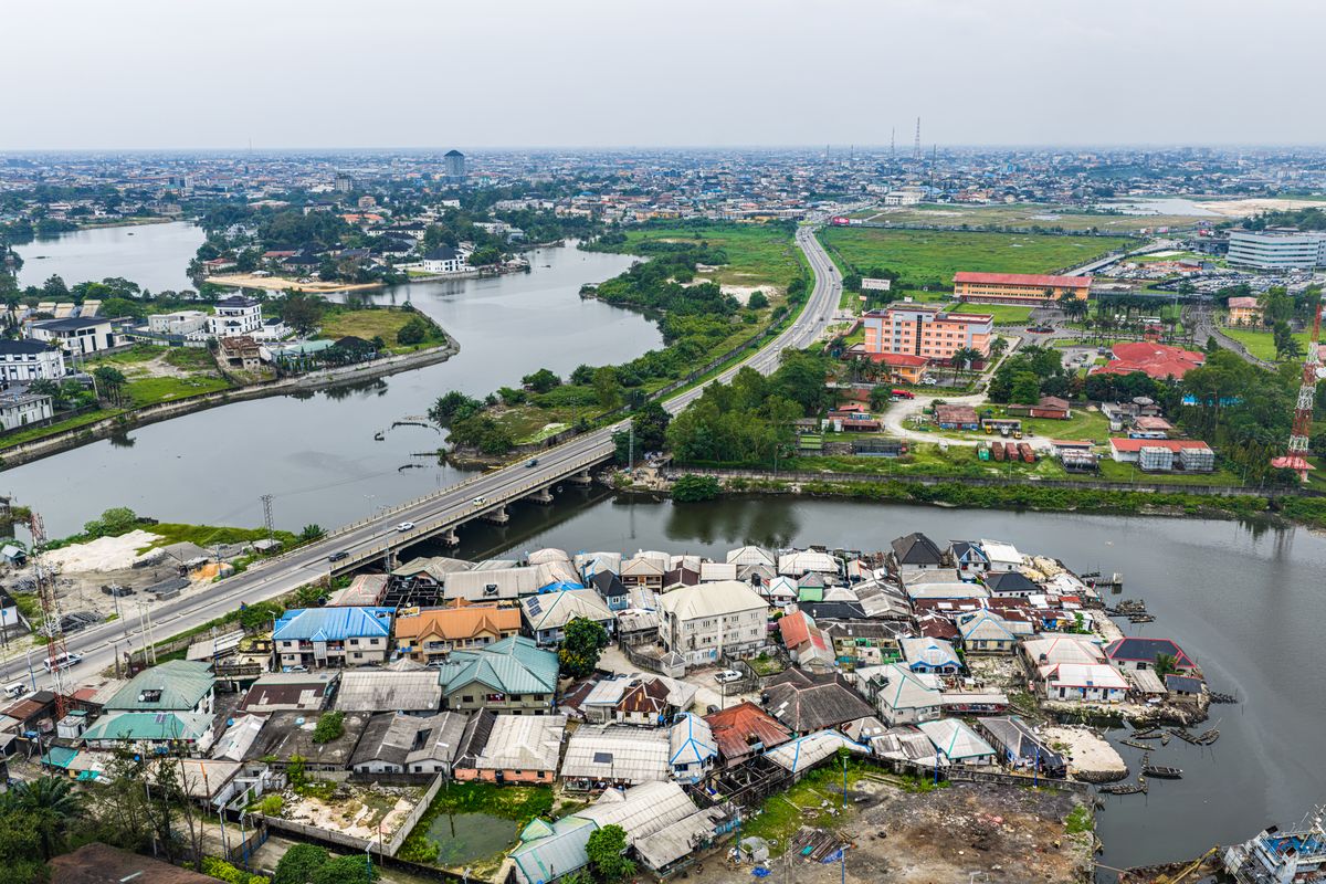 Aerial view of Port Harcourt